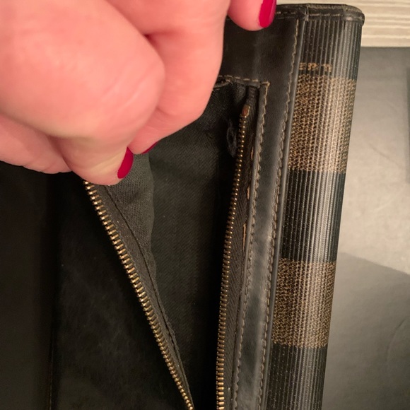 Fendi Brown/Black Pequin wallet - Picture 11 of 16
